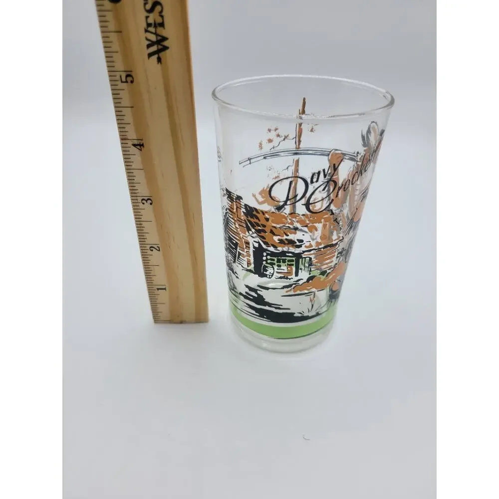 Vintage Davy Crockett Indian Fighter / Hero of Alamo‎ Drinking Glass
